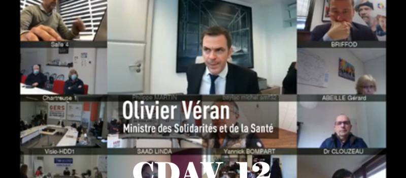 CDAV  12 : invité Olivier Véran  ministre de la santé