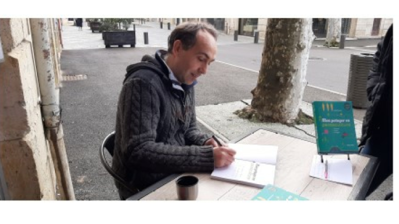Jérôme Boisneau, permaraicher,  en dédicace chez Ludo
