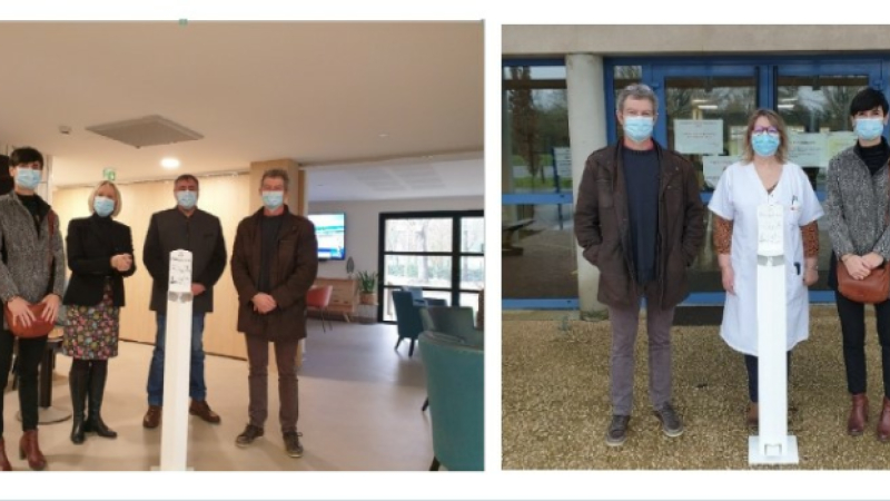Les dotations de Groupama au Château Fleuri et à l'Ehpad de l'hôpital 