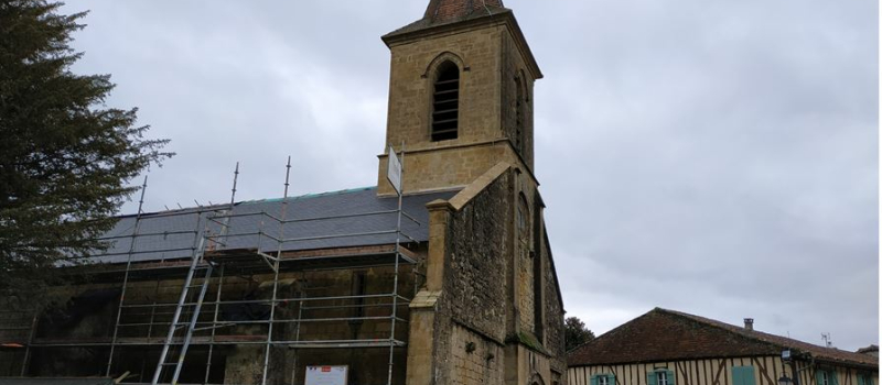 L’église Saint Jacques le Majeur les travaux vont bon train