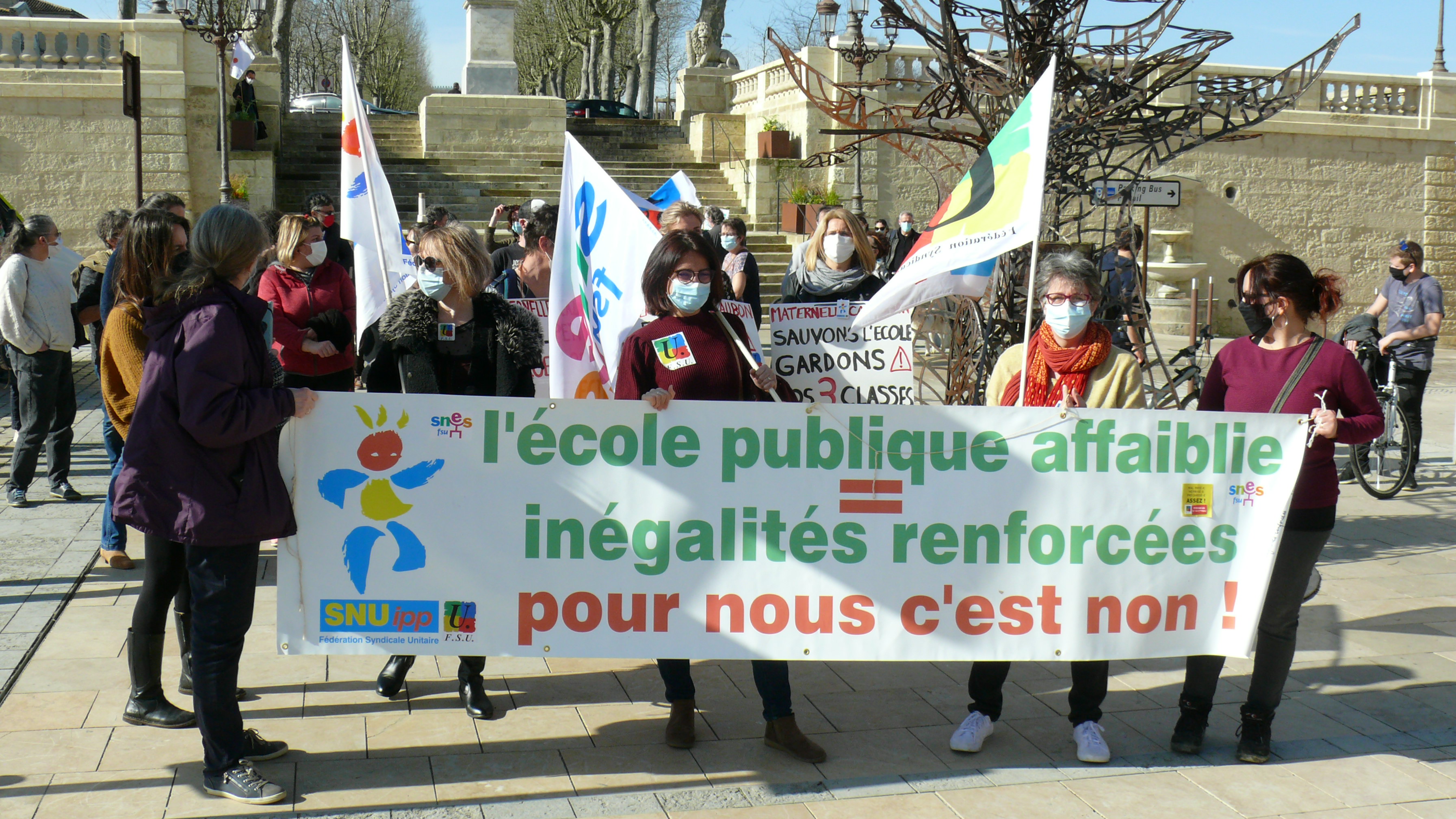 Le départ de la manifestation, place de la République.