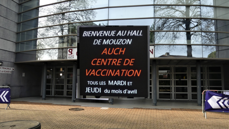 Le Méga  vaccinodrome a ouvert : 720 injections 