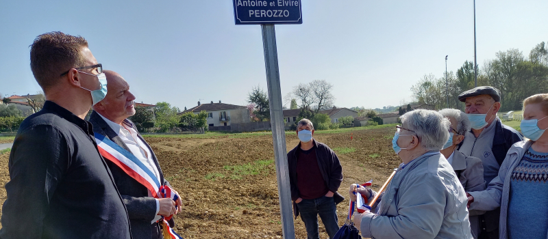 Une nouvelle rue inaugurée au lotissement Perozzo