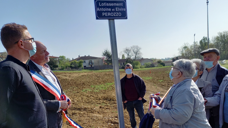 Une nouvelle rue inaugurée au lotissement Perozzo