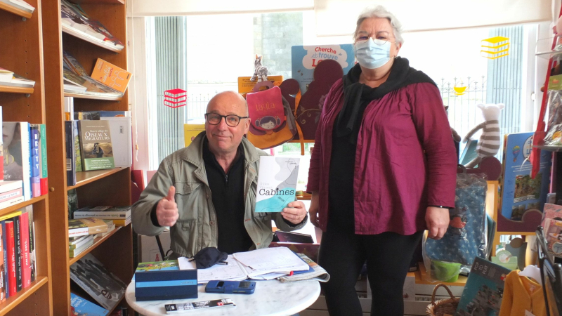 Nada Tournier a reçu Gilles Vincent pour une séance de dédicaces