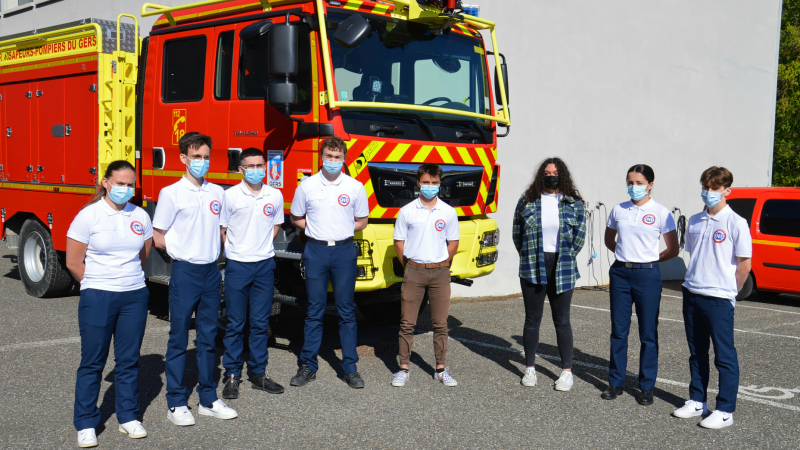Le SDIS32 accueille 8 jeunes du Service National Universel I