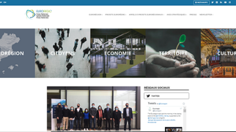 L’Eurorégion Pyrénées-Méditerranée lance son nouveau site web /  Pirenèus Mediterranèa lança son navèth site web 
