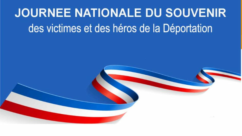 Cérémonie pour la journée de la déportation