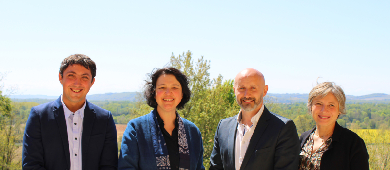 Thibault Renaudin et Marie-Pierre Desbons annoncent à Termes-d’Armagnac leur candidature aux départementales  