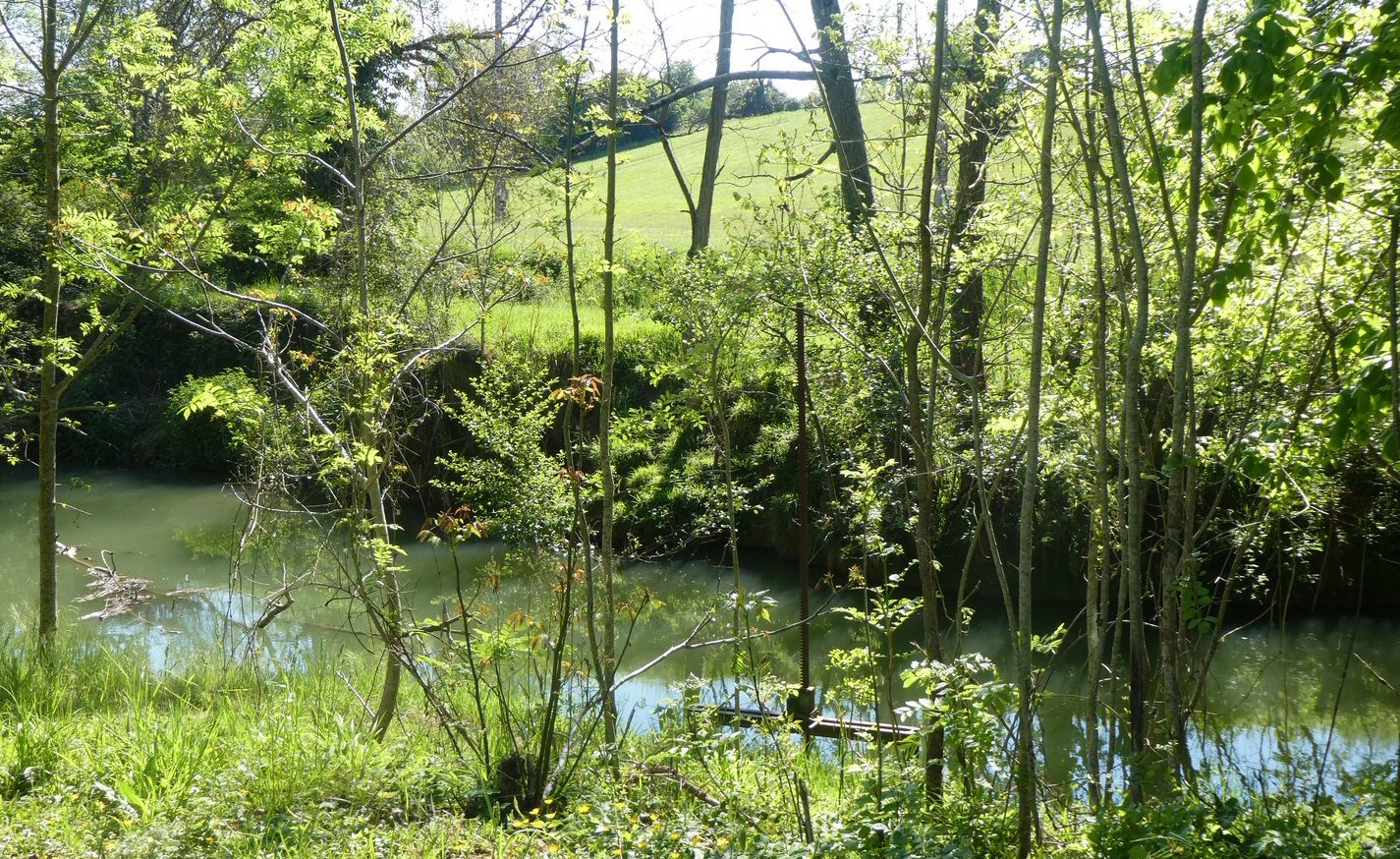 Emplacement de la future passerelle 