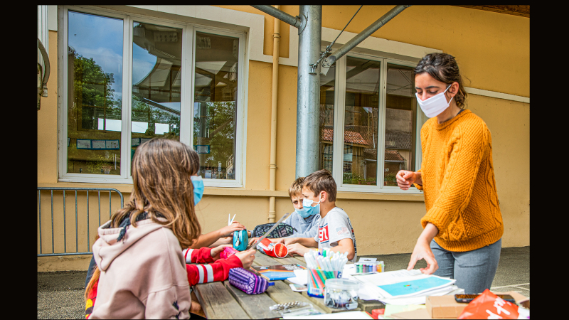 Les enfants de l’école du Houga dévoilent leur espace personnel  