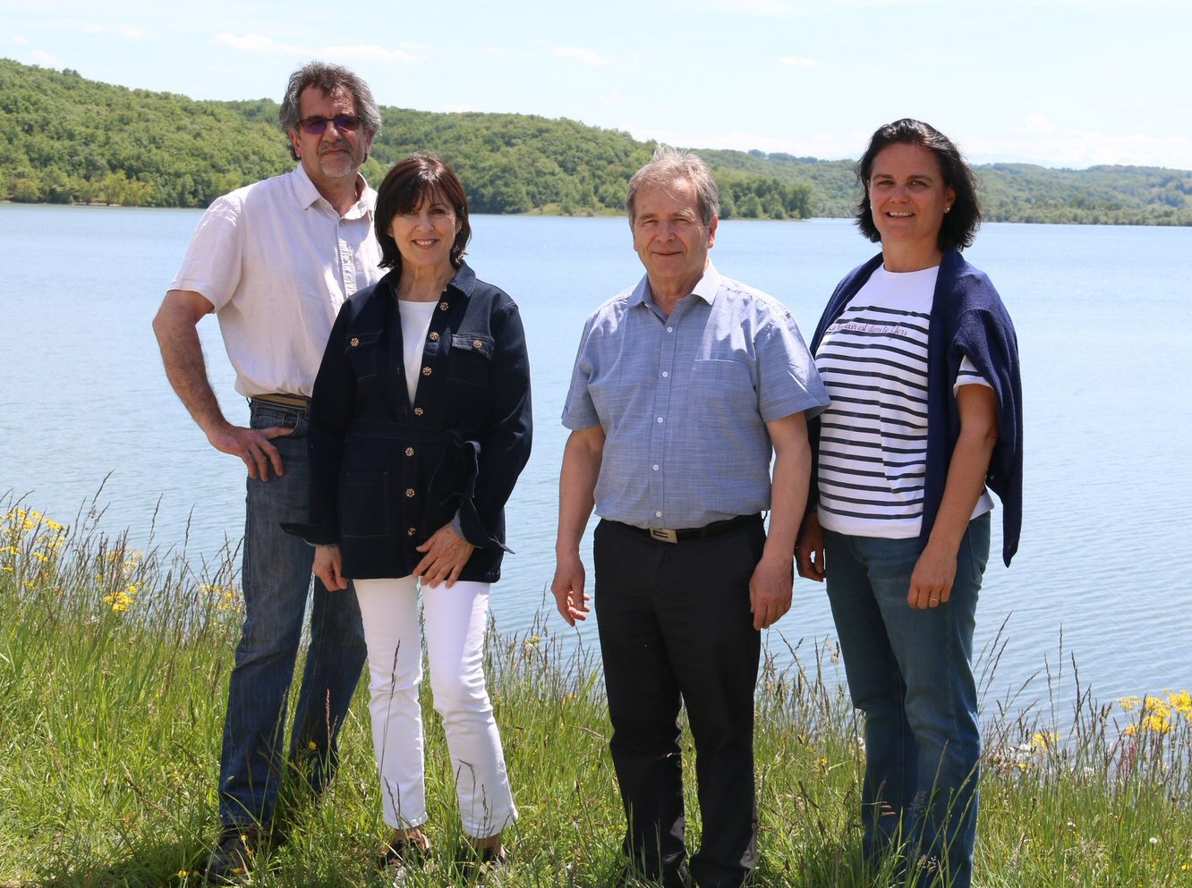 De gauche à droite: Eric Balducci, Françoise Casalé, Jean-Pierre Salers et Florence Biffi 