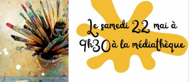 arts plastiques et poésie à la médiathèque