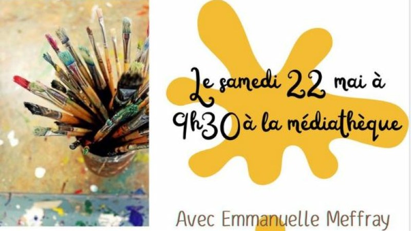 arts plastiques et poésie à la médiathèque