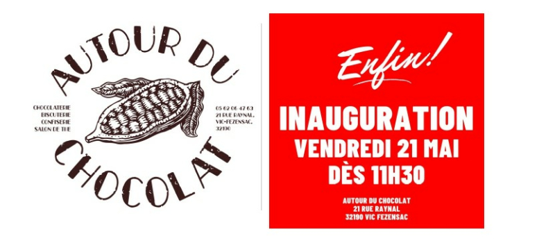 Inauguration de la chocolaterie "Autour du Chocolat" 