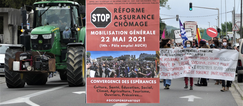 Manifestation unitaire contre la réforme de l'assurance chômage