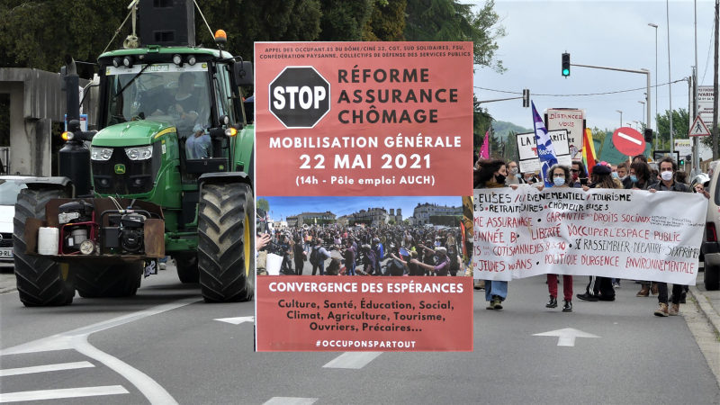 Manifestation unitaire contre la réforme de l'assurance chômage