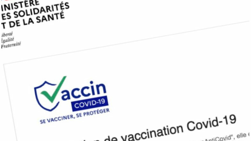 attestation de vaccination