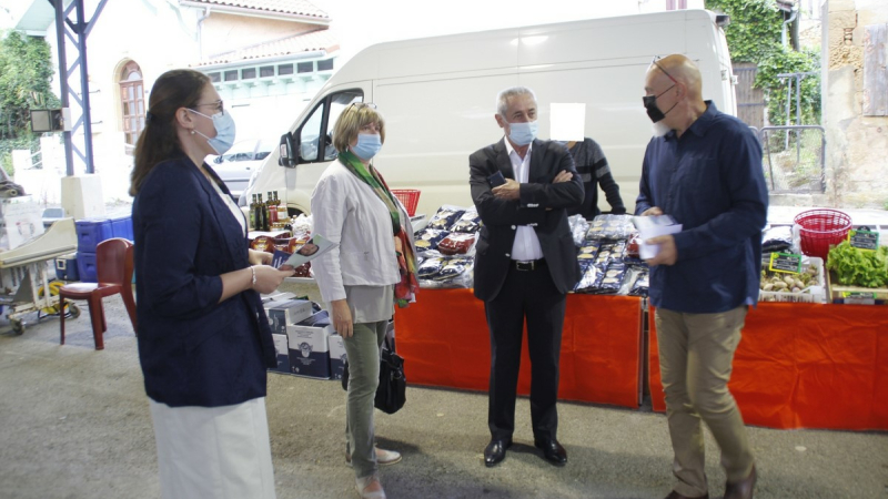 Campagne électorale sur le marché