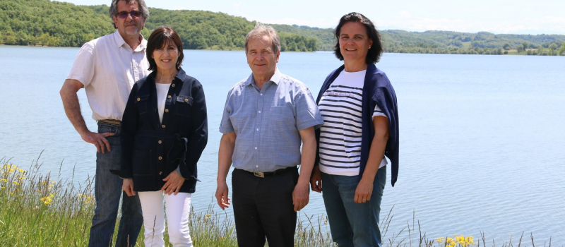 Avec les candidats de la liste "Gers en commun"  pour le canton Astarac-Gimone 