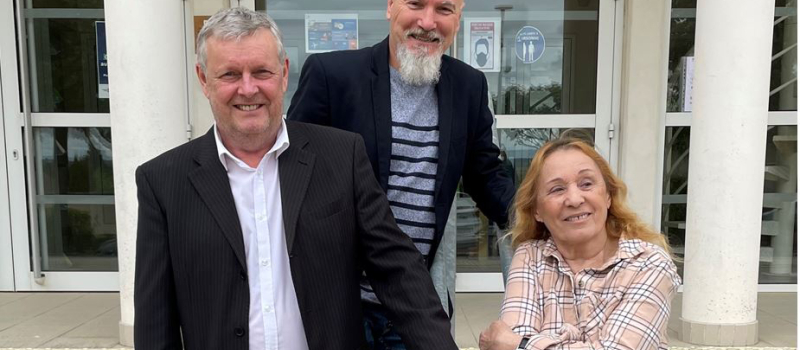 Alain Danet, Jeanne Serrier candidats RN du canton Gascogne auscitaine