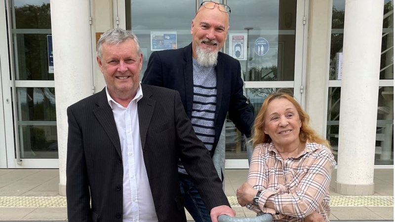 Alain Danet, Jeanne Serrier candidats RN du canton Gascogne auscitaine