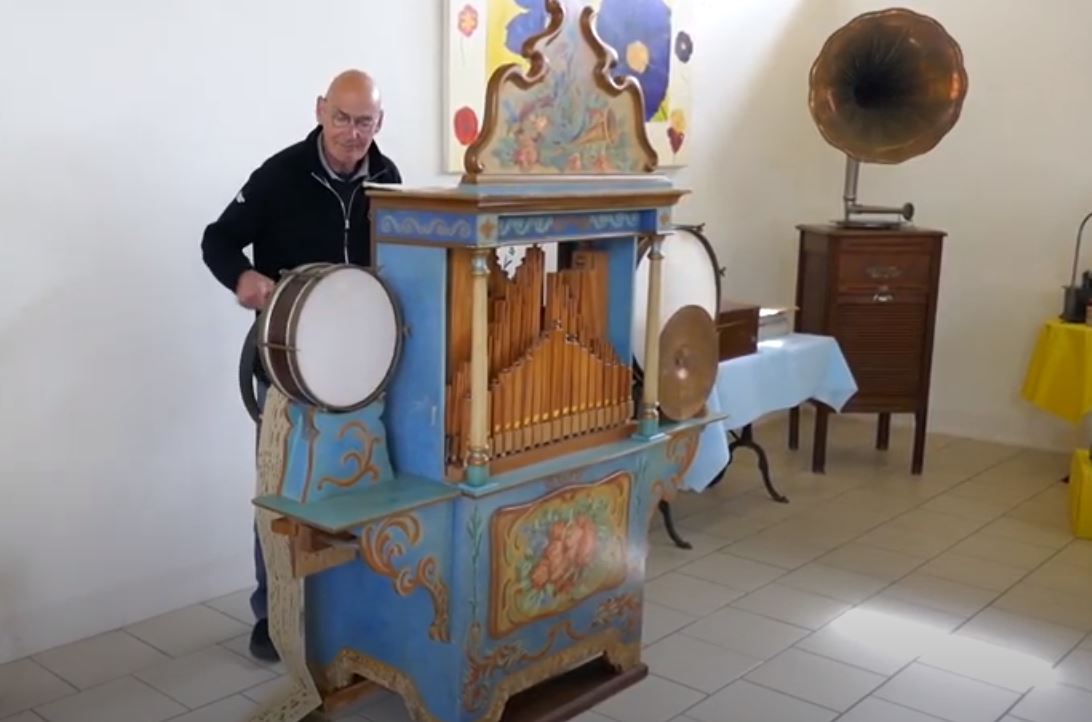 Les gramophones ont bien fonctionné pendant deux jours mais, en plus, les visiteurs ont pu entendre l'orgue de barbarie de Bernard Cott.