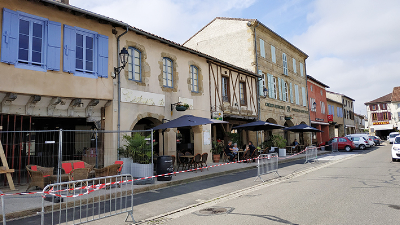 Les restaurants de Marciac reprennent vie.  