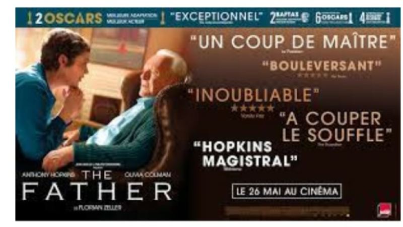 Mardi soir au cinéma "The Father", le film français aux deux Oscars 