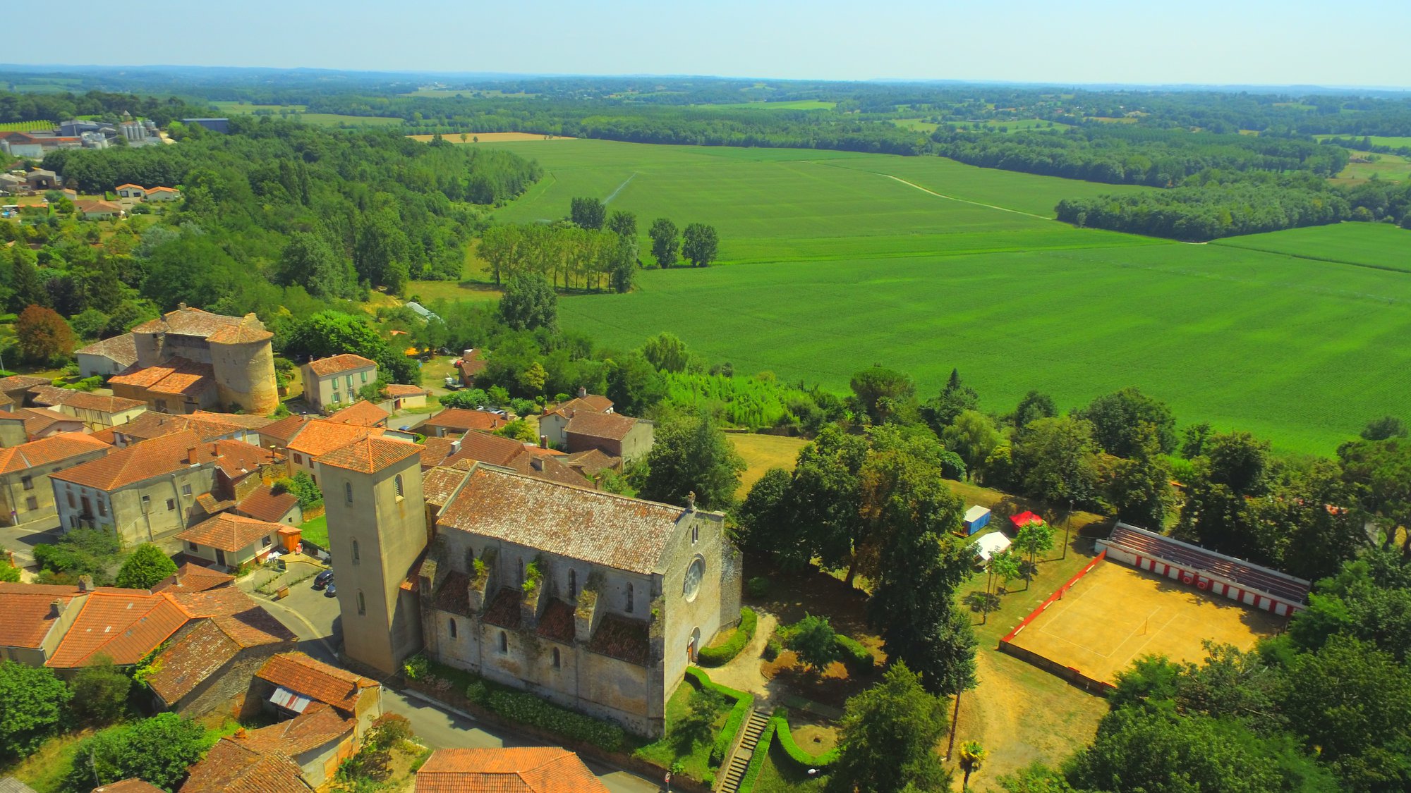 Panjas, une vue du drone de Laurent Lainé - Août 2018