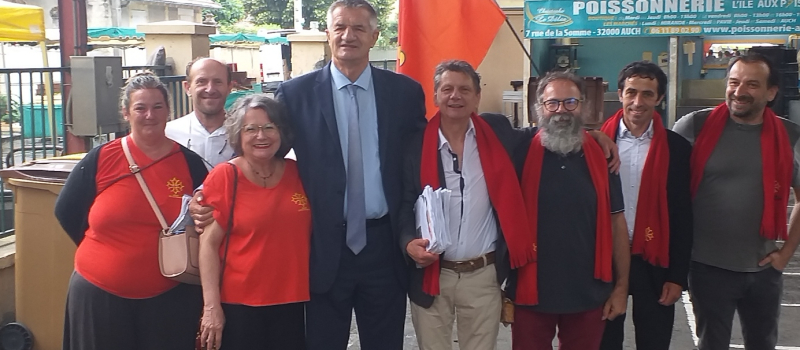 Jean Lassalle en soutien de "Bastir Occitanie" 