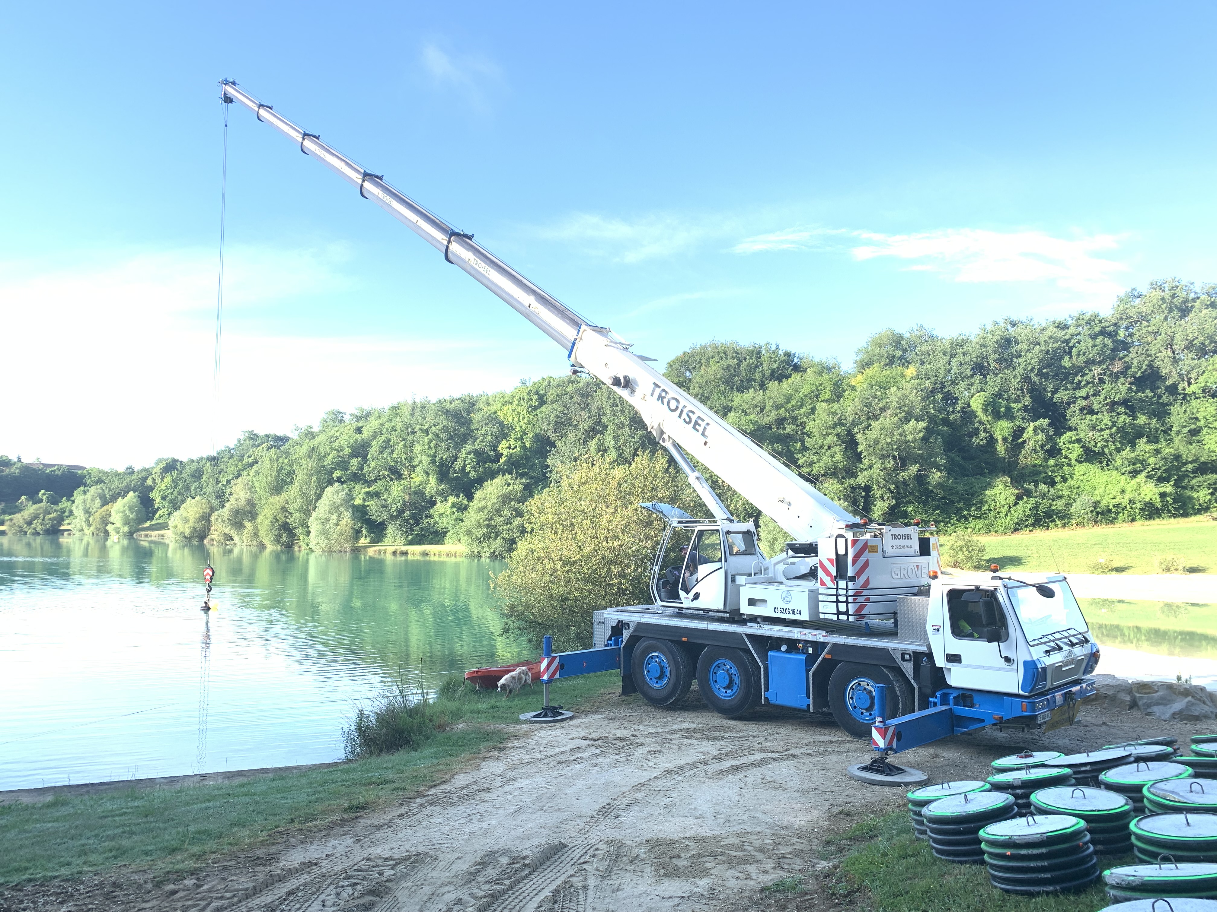 Installation du parc aquatique