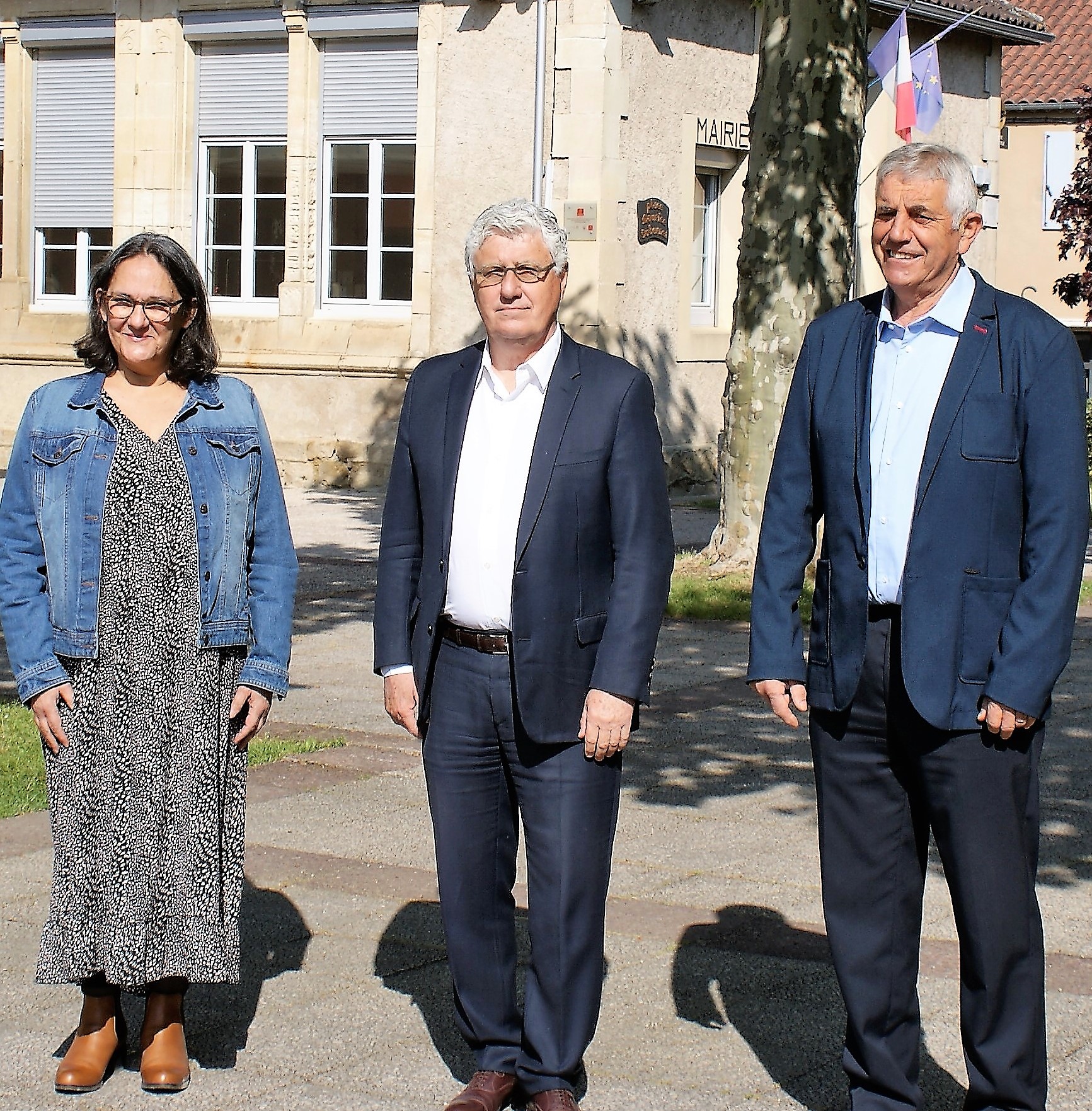 Nathalie Barrouillet et Gérard Castet avec Philippe Martin