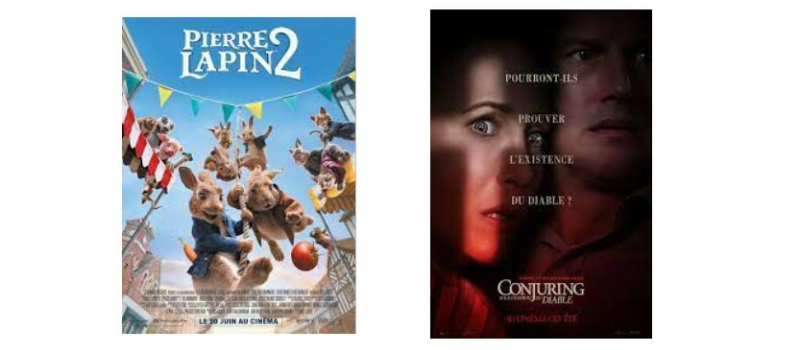 Famille ou frissons mercredi au cinéma...