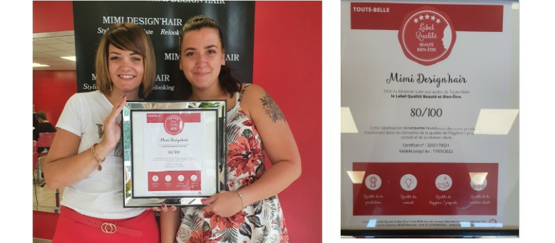 Mimi Design'Hair a obtenu son Label Qualité Coiffure !