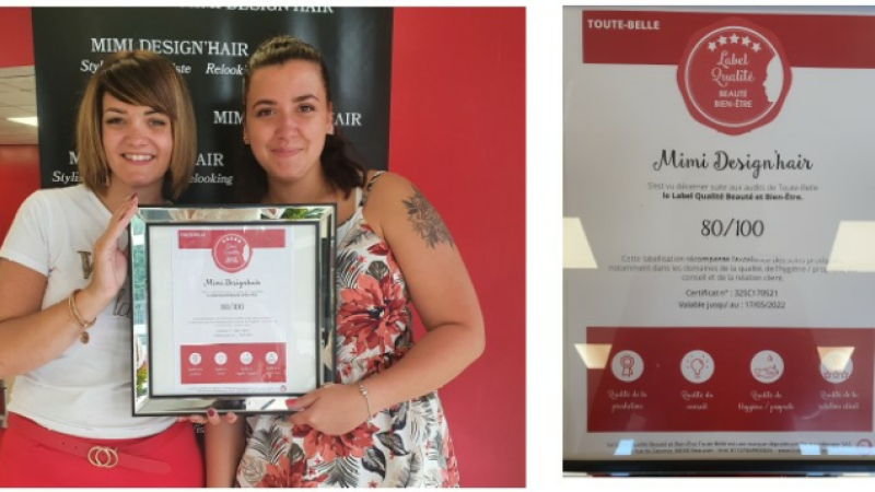 Mimi Design'Hair a obtenu son Label Qualité Coiffure !