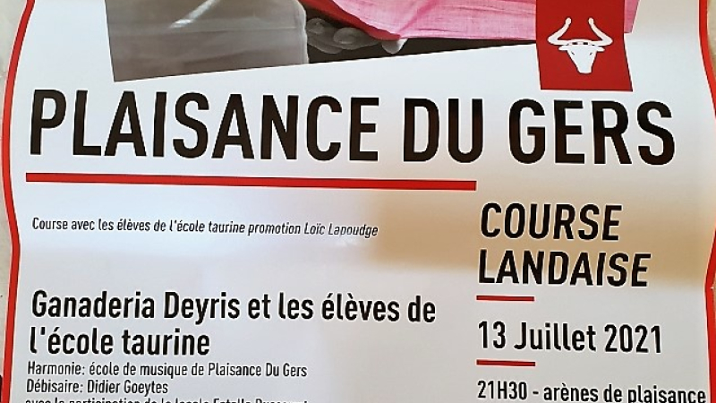 Grand  retour de la course landaise a plaisance