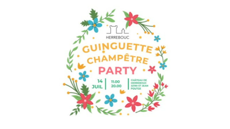 Guinguette champêtre Party au domaine de Herrebouc mercredi 14 juillet