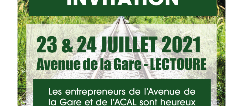 C'est la fête avenue de la Gare à Lectoure!