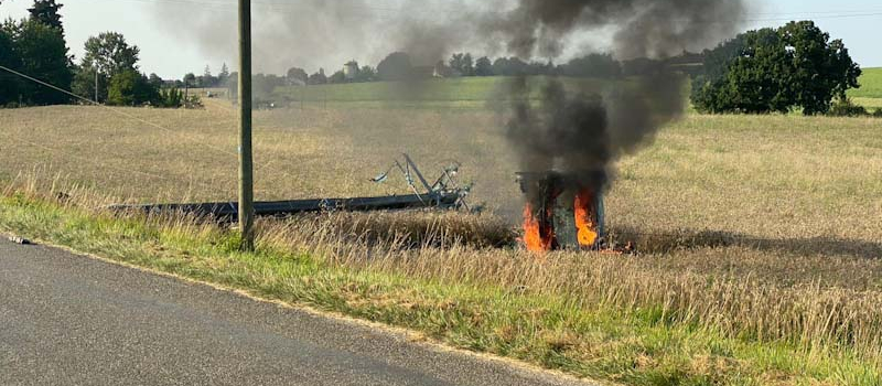 Accident route de Marsolan
