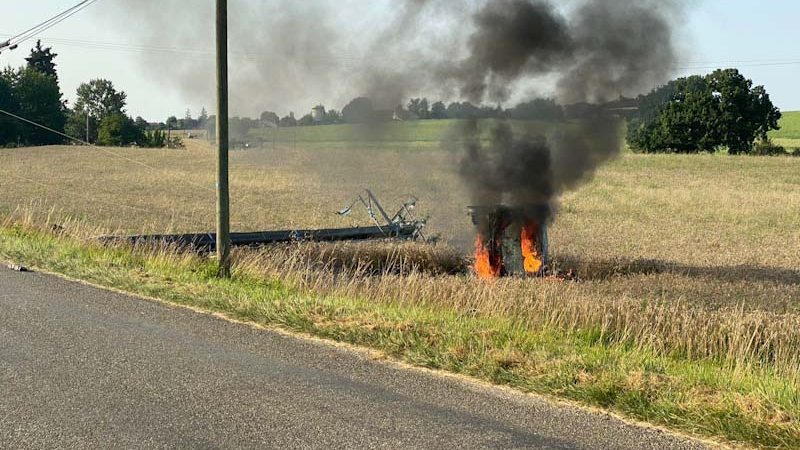 Accident route de Marsolan