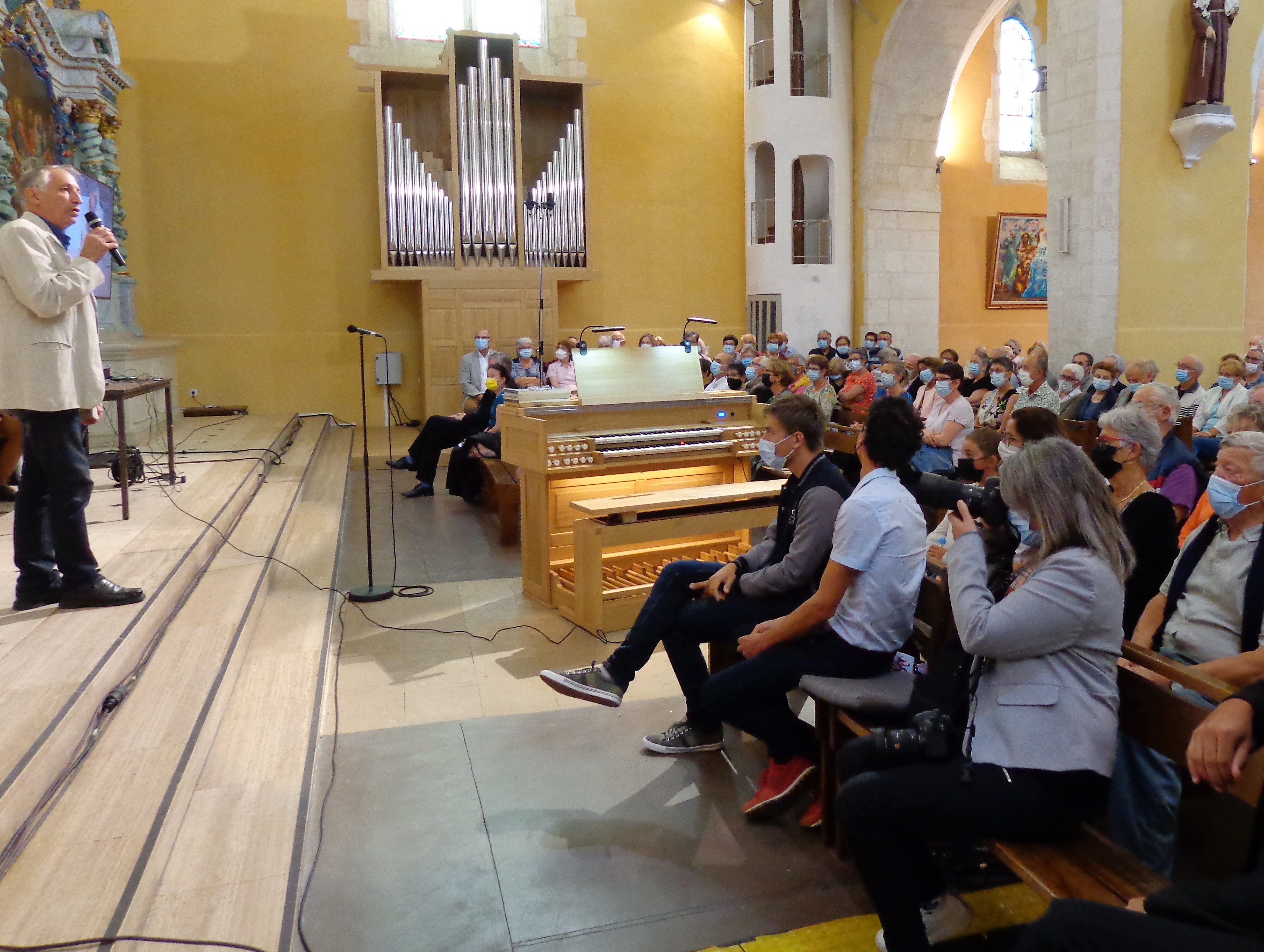 Présentation et inauguration du nouvel orgue de Saint-Hilaire-de-Riez par Daniel Birouste