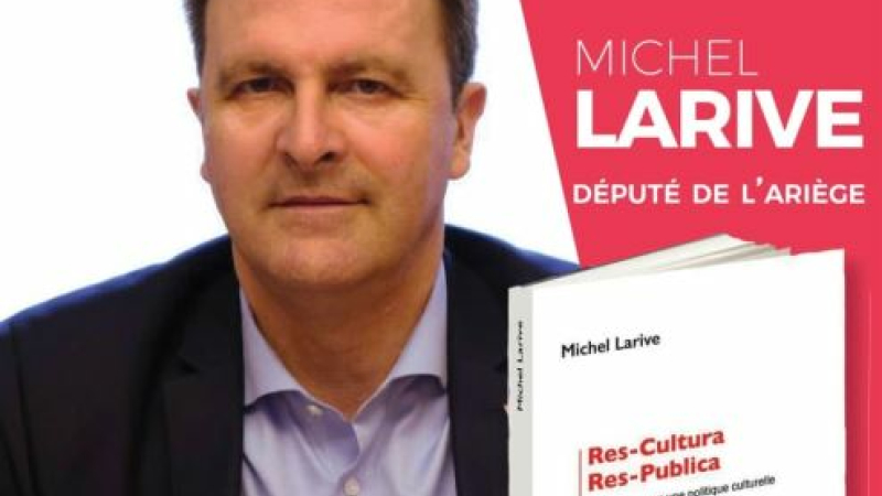 Ledéputé Michel Larive. présent au festival  