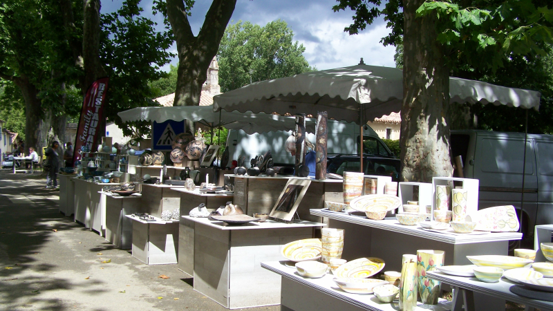 Un marché de potiers dans un lieu unique : un réel succès !