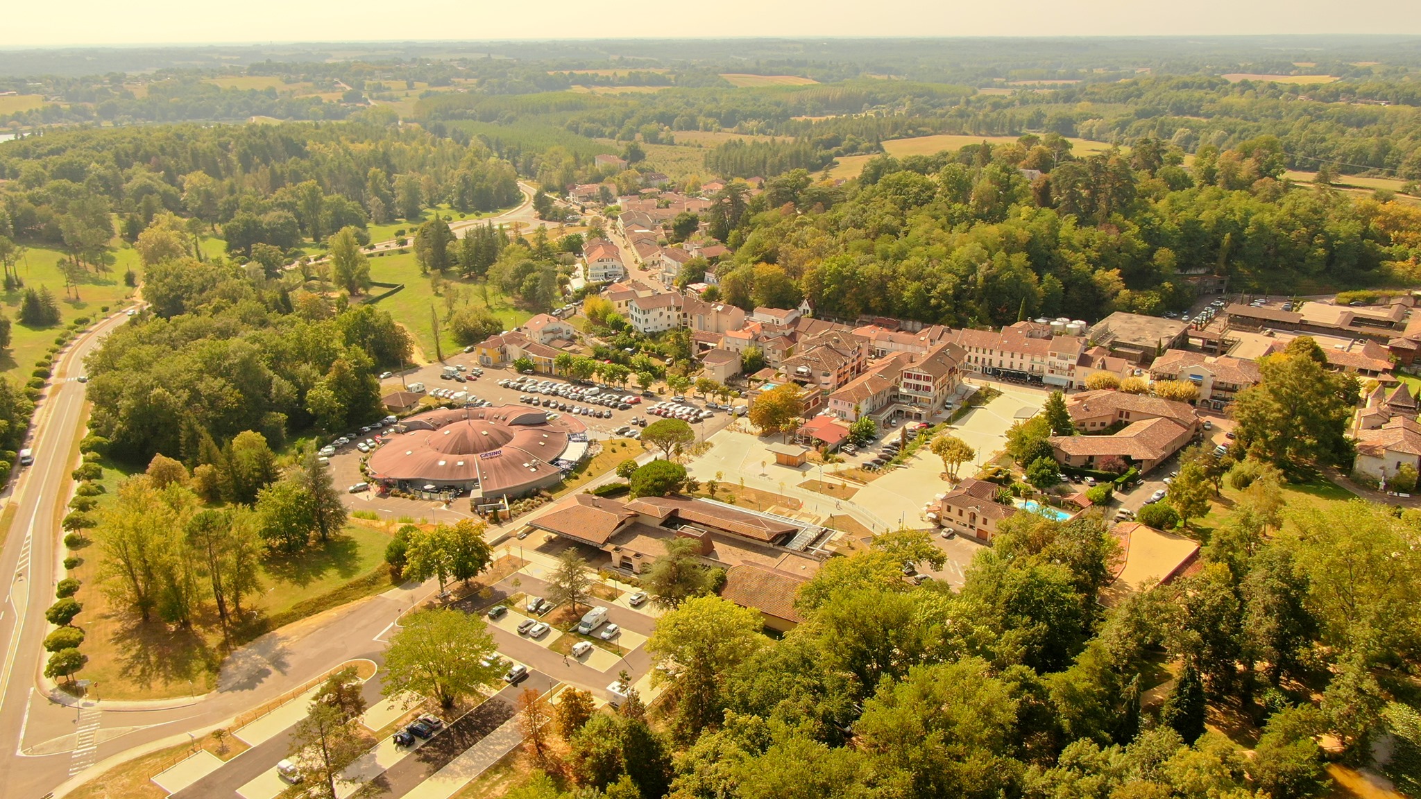 Barbotan-les-Thermes, une vue du drone de Laurent Lainé