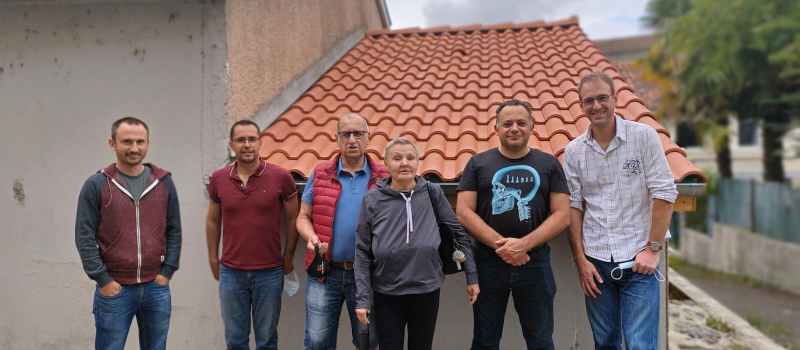 Cinq Auscitains dans le Far West du département