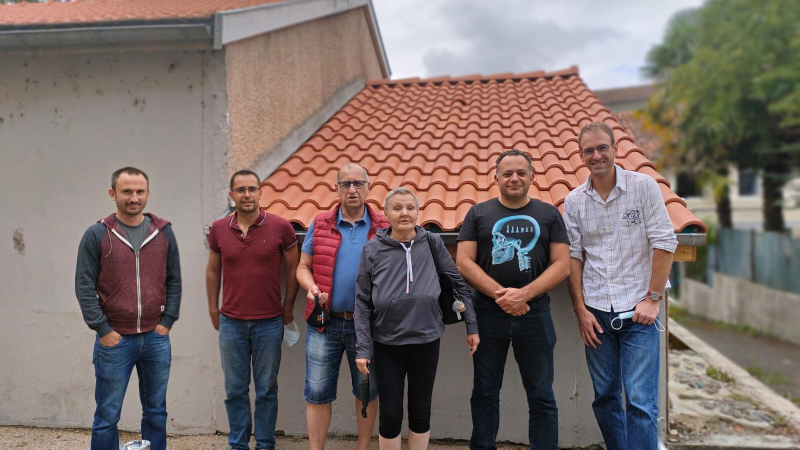 Cinq Auscitains dans le Far West du département
