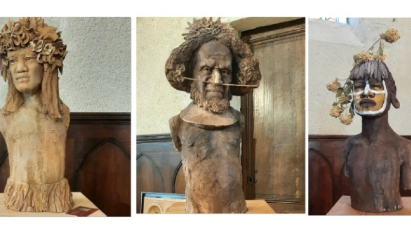 A voir absolument à Mourède: «Des hommes et des fleurs», les sculptures de Christine Alias