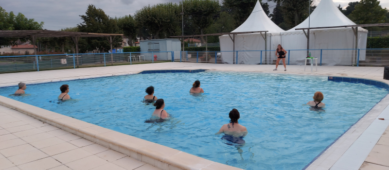 Les cours d'aquagym toujours très appréciés !