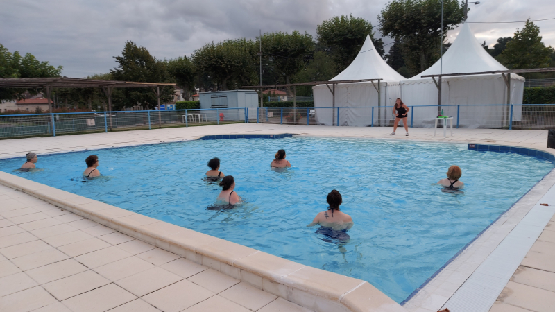 Les cours d'aquagym toujours très appréciés !